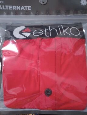 🎆2/$20 NWT ETHIKA THE ALTERNATE Boxer Briefs with Logo Waistband. L 33-35"